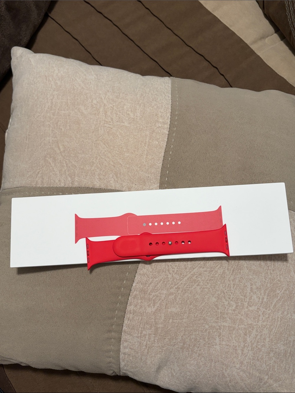 Apple Red Silicone Sport Watch Band